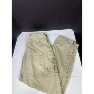REI Convertible Cargo Pants Mens L 32x34 Beige Hiking Zip Off  Baggy